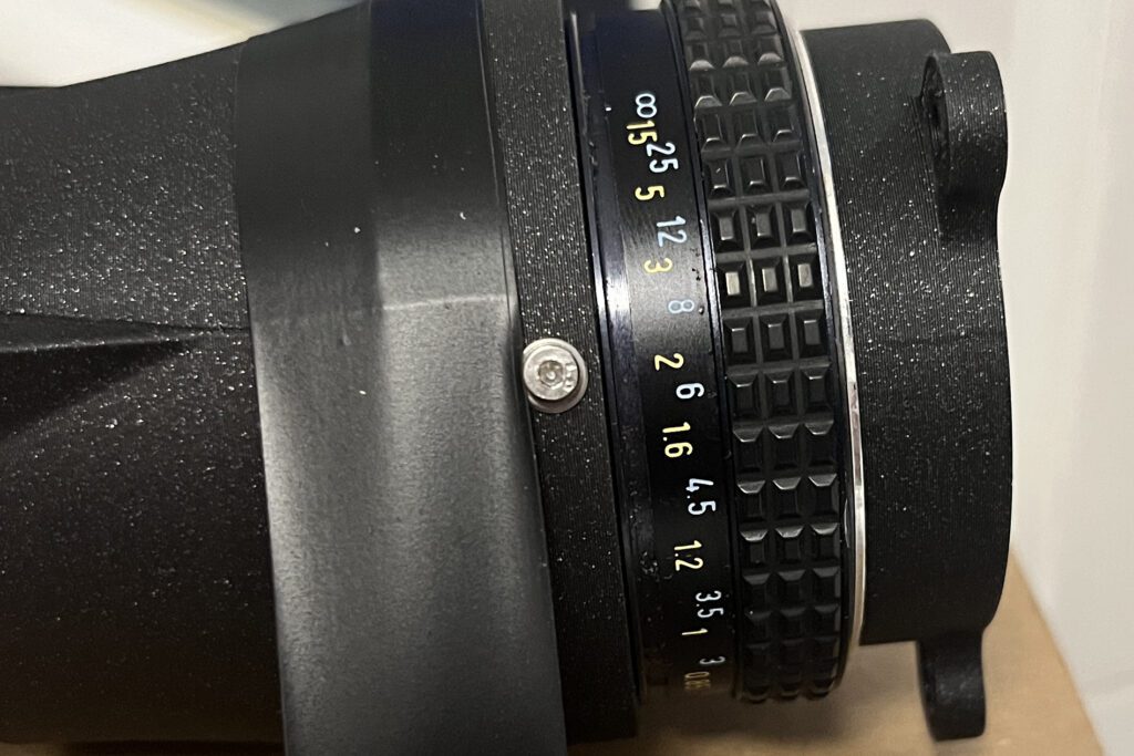 position of a focusing ring